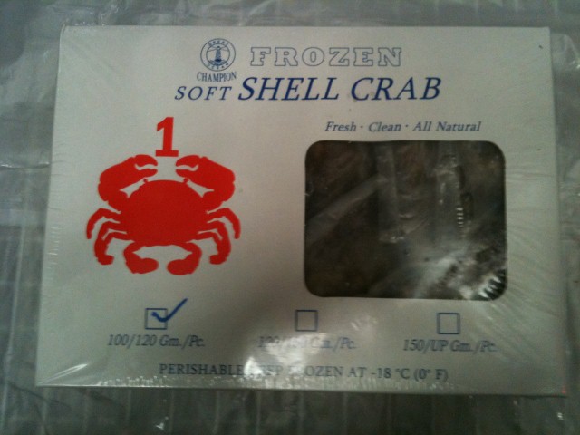 Frozen Soft Shell Crab 120/150